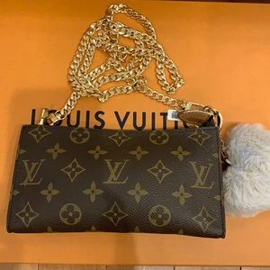 Authentic LV pochette, large size